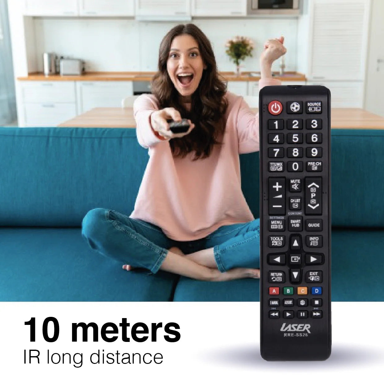 Laser Universal Samsung Replacement TV Remote (no Setup)