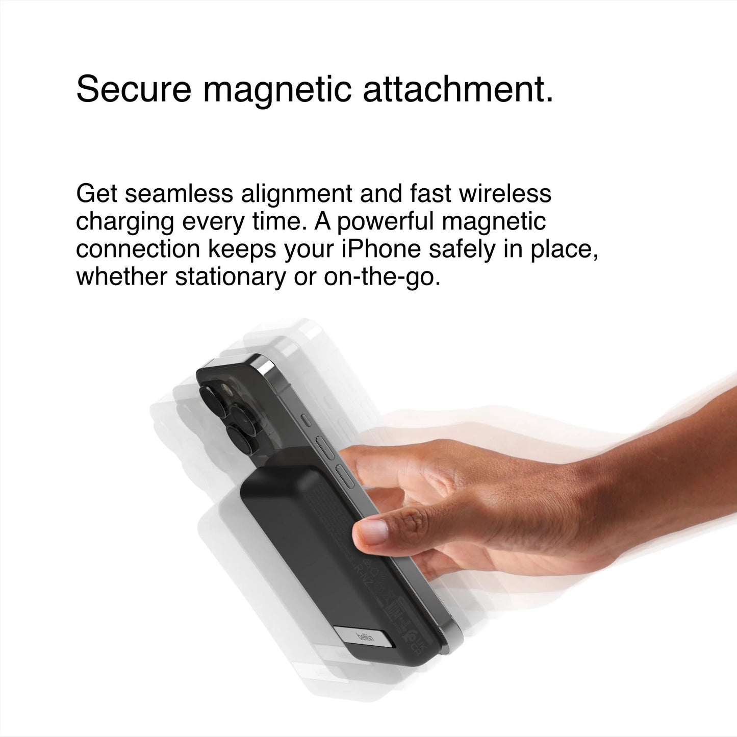 Belkin BoostUp Charge Magnetic Wireless Power Bank 5K + Stand (Black)