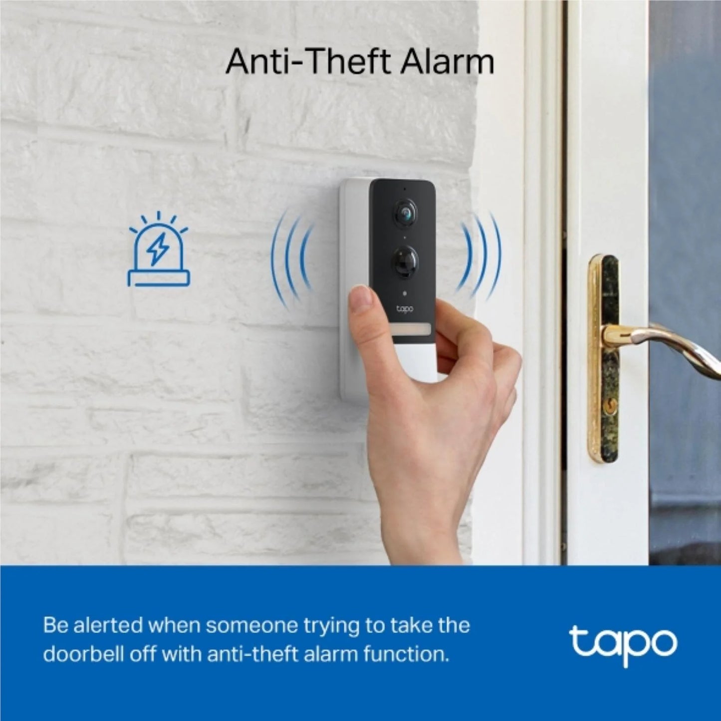 TP-Link Tapo 2K Wireless Video Doorbell with Hub
