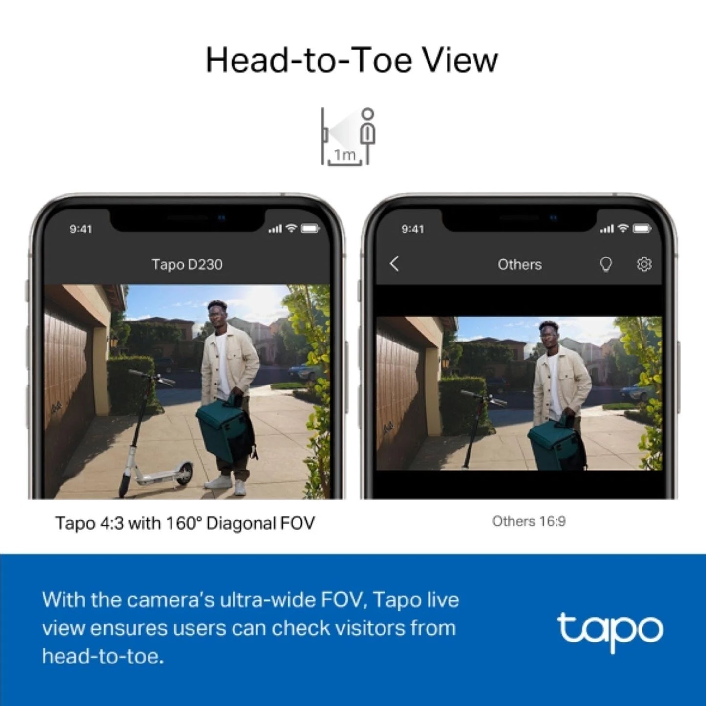 TP-Link Tapo 2K Wireless Video Doorbell with Hub