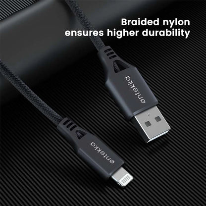 Ontekka 1.2m Nylon USB-A to Lightning Fast-Charging Cable