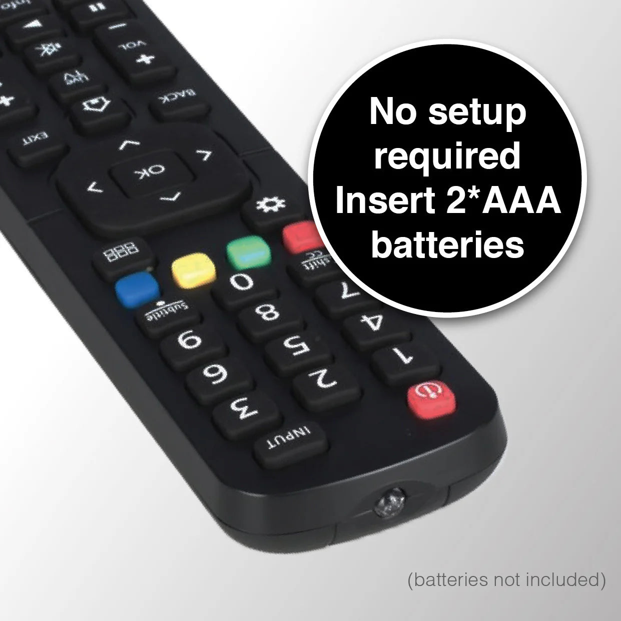 Laser Hisense Replacement TV Remote (No Setup)