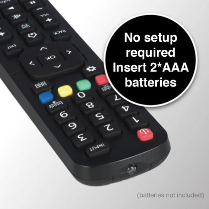 Laser Hisense Replacement TV Remote (No Setup)