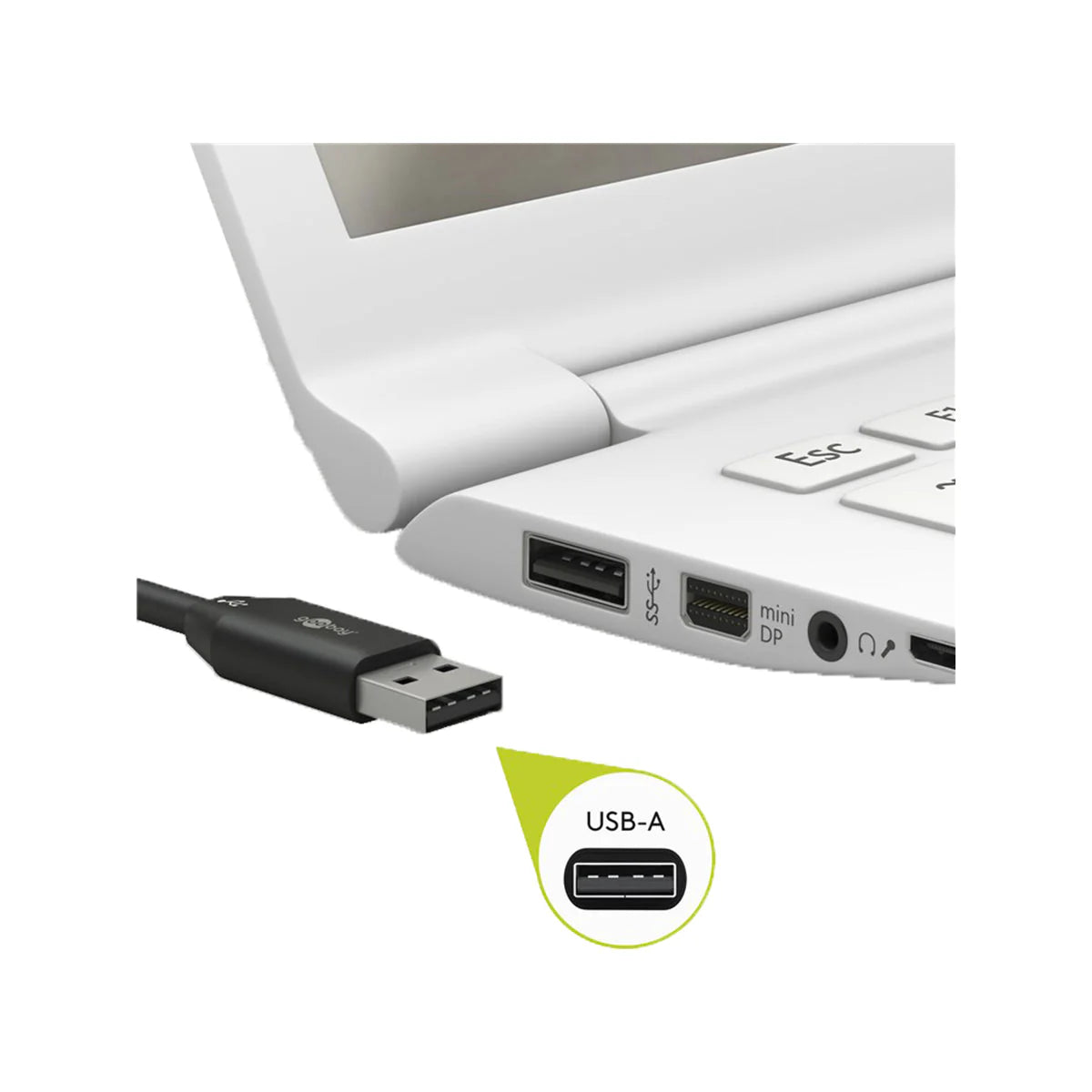 Goobay Charging and Sync Cable USB-A > USB-C™ 0.5M (Black)
