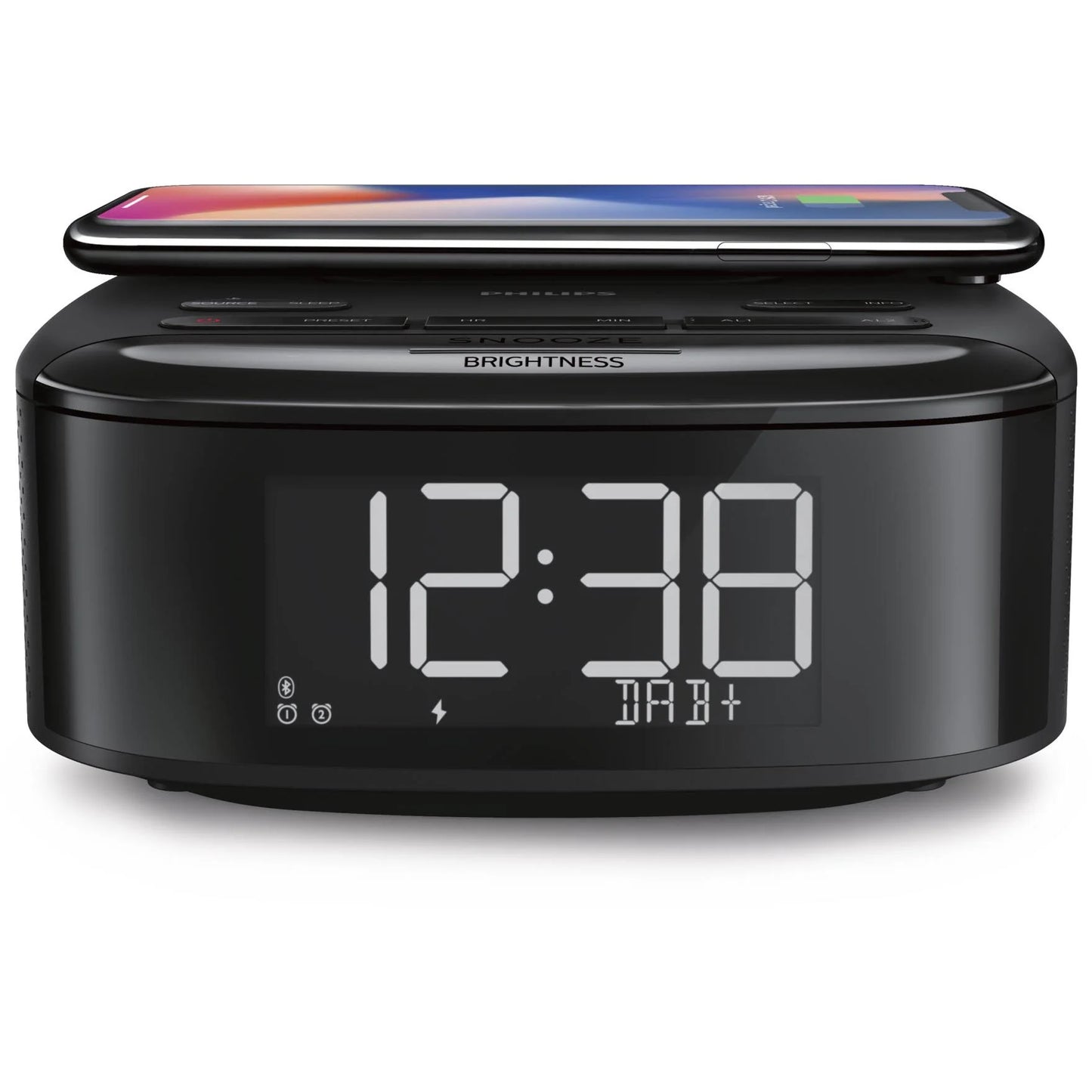 Philips DAB/FM Alarm Clock Radio with Qi Wireless Charging