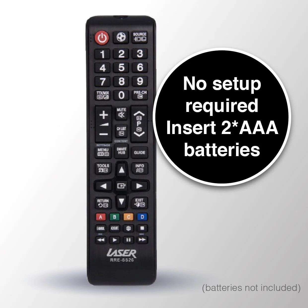 Laser Universal Samsung Replacement TV Remote (no Setup)
