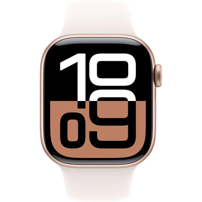 Apple Watch Series 10 42mm Rose Gold Aluminium Case GPS Sport Band (S/M) [Light Blush]