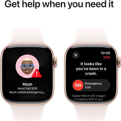 Apple Watch Series 10 42mm Rose Gold Aluminium Case GPS Sport Band (S/M) [Light Blush]