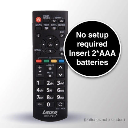 Laser Panasonic Replacement TV Remote (No Setup)