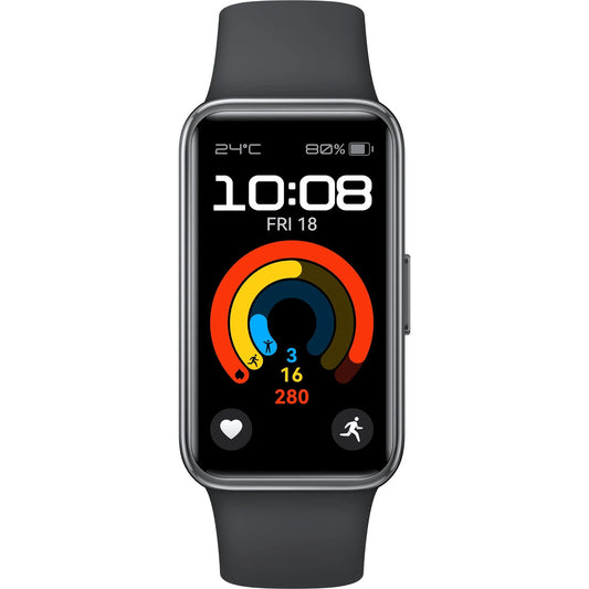 Huawei Band 9 Fitness Tracker Watch (Black Fluoroelastomer Strap)