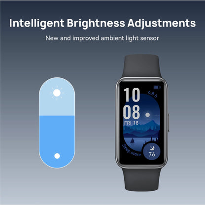 Huawei Band 9 Fitness Tracker Watch (Black Fluoroelastomer Strap)