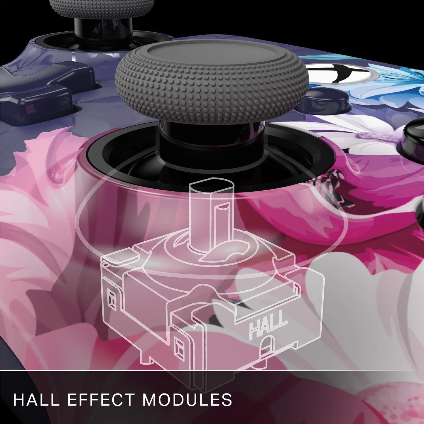 POWER A PowerA Advantage Plus Wired Controller for Xbox Series X/S with Hall Effect Modules (Night Blossom)