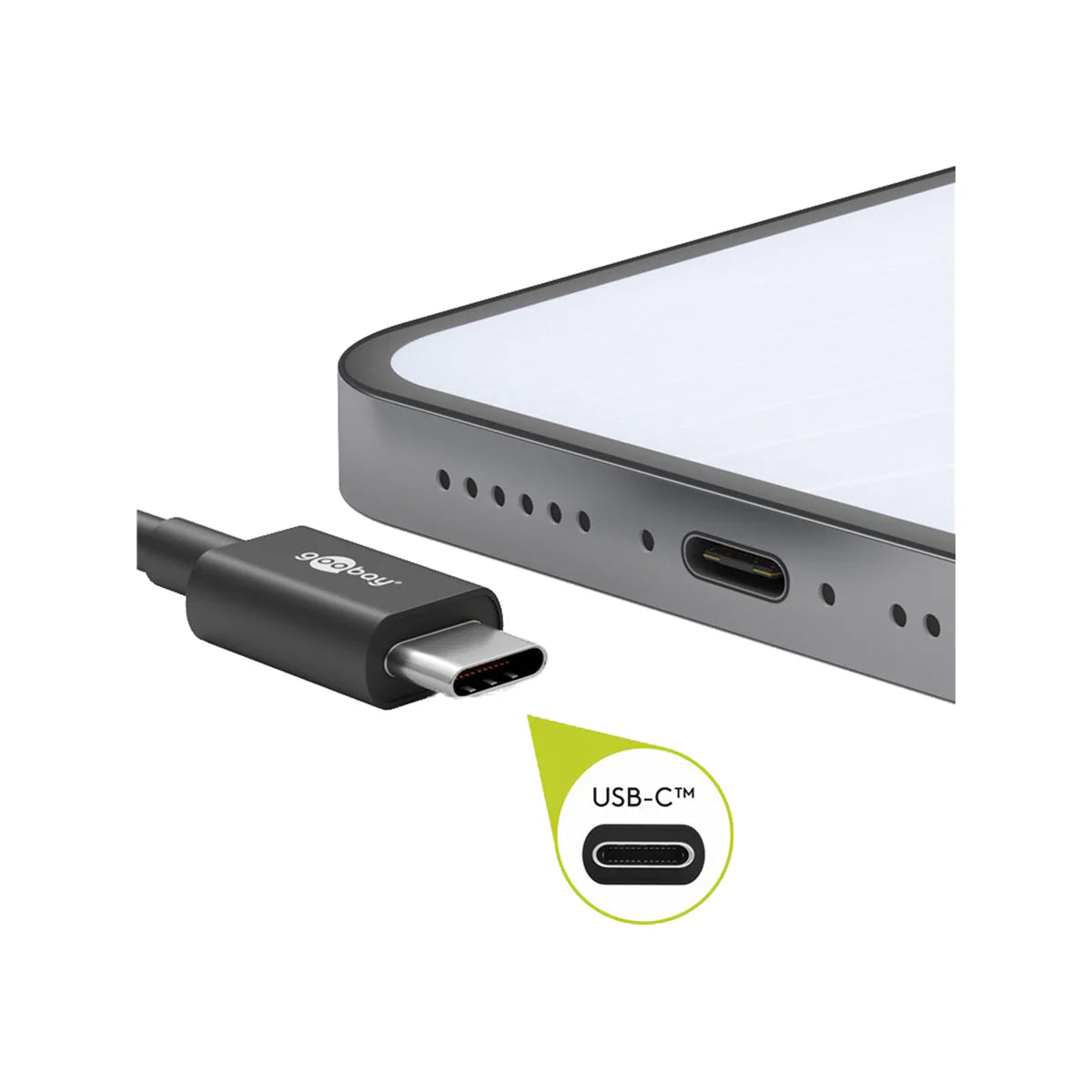 Goobay Charging and Sync Cable USB-A > USB-C™ 0.5M (White)