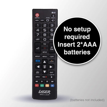 Laser Universal LG Replacement TV Remote (No Setup)