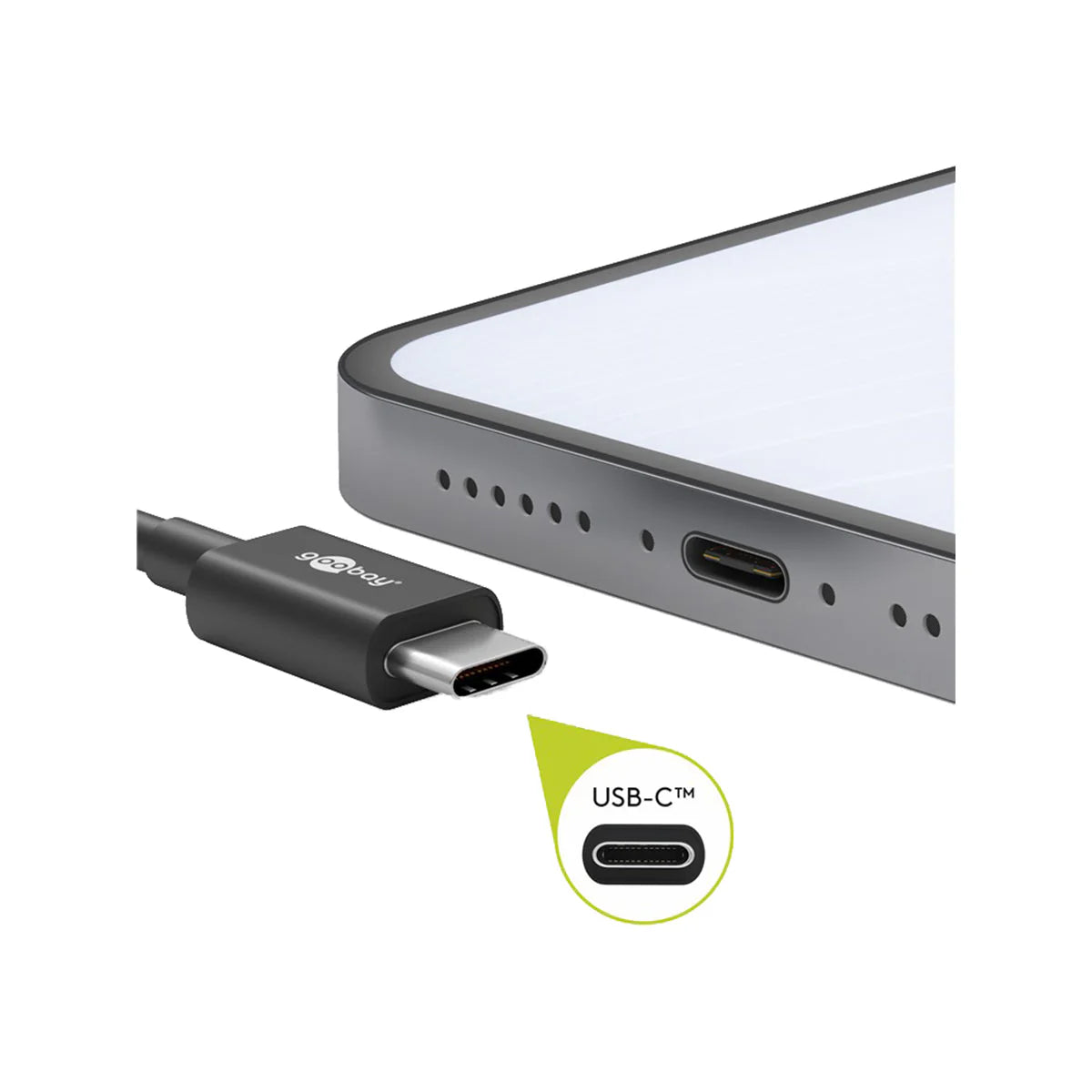 Goobay Charging and Sync Cable USB-A > USB-C™ 0.5M (Black)